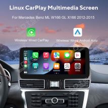 12.3'' Linux dla Mercedes Benz ML W166 GL X166 2012-2015 Nawigacja GPS Samochodowa CarPlay HD Dotykowy Ekran Radioodtwarzacz Multimedialny