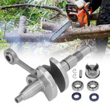 Kettensägen-Kurbelwellensatz, Kurbelwellensatz, Kurbel-Kurbelwellen-Kolbensatz, Ersatz für Stihl MS170 017, Kettensäge 1130, 030, 2000, 37 mm