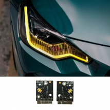 Yellow Car DRL For 2022 2023 BMW 2 series M2 LCI G42 G87 M240i CSL LED Blue Daytime Running Light Turn Signal Module
