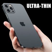 0,2 mm ultradünne Hülle für iPhone 13 14 15 Pro Max 12 Mini 11 X XR XS Max Cover für iPhone SE 2020 2022 7 6 8 Plus Hard PC-Hülle