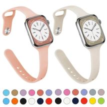 Cinturino sottile per cinturino Apple watch 44mm 40mm 38mm 42mm ultra 49mm Bracciale in silicone correa iWatch serie 6 se 5 4 3 7 8 45mm 41mm