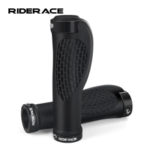 1 Pair Mountain Bike Handlebar Cover Aluminum Alloy Dual Lock Ring Bicycle Grips Ergonomic Comfortable Non-Slip Shockproof