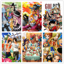 Anime One Piece Ruffy Diy Mini Holzpuzzle 35/300/500/1000 Teile Puzzle Lernspielzeug für Kinder Geburtstagsgeschenke