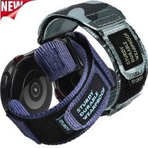 Cinturino sportivo tattico da 22mm 20mm per Samsung Galaxy Watch 6 5 4 40mm 44mm Band 6 Classic 47 43mm Bracciale ad anello in nylon Active Gear S3