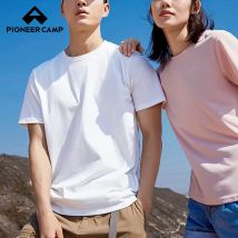 Pioneer Camp New T-shirts Couples Men Women 100% Cotton Hip Hop Streetwear Solid Casual Summer Men's Top Tees AKBTK01002