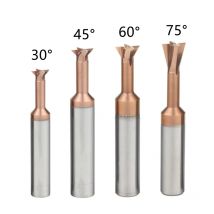 Schwalbenschwanzfräser 30 45 60 75 Grad 1 mm-20 mm CNC-T-Nut-Fräswerkzeug Hartmetall-Schaftfräser Fase T-Typ-Fräser