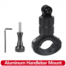 Aluminum Bicycle Handlebar Mount For GoPro Hero 13 12 11 10 9 8 Insta360 SJCAM SJ4000 AKASO DJI Osmo Action Camera Accessories