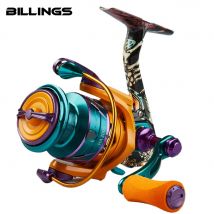 Mulinello da spinning BILLINGS HA, trascinamento massimo 22LB, rapporto di trasmissione 5.2:1, bobina in metallo, bilanciere CNC, mulinello da pesca spinning per acqua dolce salata