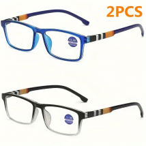 Occhiali da lettura da 2 pezzi Occhiali da presbite per computer leggeri anti-affaticamento degli occhi per donne e uomini