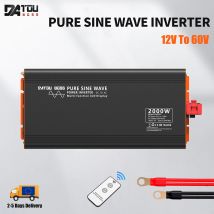 DATOUBOSS PSW-2000 Inverter a onda sinusoidale pura da DC12V-24V a AC220V Inverter portatile per auto convertitore di tensione di alimentazione da 2000W