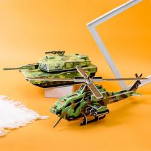 Kinder Puzzle Papier Lernspiel zeug Kindergarten handgemachte DIY drei dimensionale Puzzle Flugzeug Junge Puzzle Lernspiel zeug