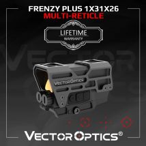 Celownik Red Dot Vector Optics Frenzy Plus 1x31x26 z Wieloma Krzyżami Celowniczymi, Funkcją Czujnika Ruchu, Trybem NV i Ochronną Osłoną do AR 15