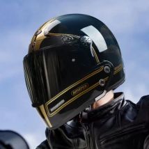 Japanischer Retro Kleiner Helm Kreuzfahrthelm Männer Frauen Vier Jahreszeiten Vollhelm Winddichte Sonnenschutzkombination Casco Moto