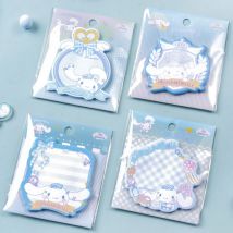 Genuine Sanrio Sticky Note Pads Kuromi Cinnamoroll Melody Multifunctional Posits Stationery Notebook Office Message Sticker
