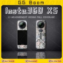 Per Insta360 X5 insta360 x5 Fotocamera sportiva Adesivo Decor Accessori Corpo Telaio Pellicola protettiva Anti-graffio Decalcomanie impermeabili