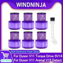 1-8PC Filtro con spazzola Per Dyson V11 Animale V11 Torque Drive V15 Rileva Aspirapolvere Pulizia Ciclone Filtro Posteriore Pezzo di Ricambio