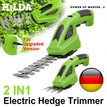 Hilda 2-in-1 Hand hecken schere elektrischer Grass ch neider leichter Strauchs ch neider grüner Garten buschs ch neider schnur los