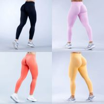 Damskie legginsy do jogi Impact, jednolite, bezszwowe, z wysokim stanem, marszczeniem na pośladkach i modelowaniem pośladków, idealne do ćwiczeń na siłowni i biegania.