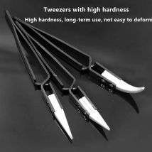 3PCS Ceramic Straight Tip Electronic Soldering Tweezers Anti-Static Reverse Acid Resistant Precision Chuck Ceramic Tweezers