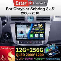 Android 16 Autoradio für Chrysler Sebring 3 JS 2006 - 2010 Multimedia-Stereo-Player NAVI GPS Wireless Carplay Auto-Headunit DSP