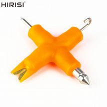 Karpfenangeln 4-in-1 beschichtetes Geflecht Stripper Rig Tool Puller Line Tool Mehrzweck tragbares Knotter-Werkzeug Angelzubehör