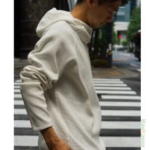 Lightweight Airy Waffle Knit Oversized Hoodie - Warm, Breathable, & Medium Stretch for Fall/Spring (Unisex)