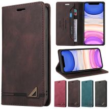Luxus RFID Blocking Protect Leder Flip Case für iPhone Air 17 Pro Max 16e 15 Plus 14 13 12 11 XR 8 7 Brieftasche Karte Slot Abdeckung