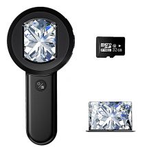 Inch IPS HD Screen Handheld 60X Digital Microscope Magnifier 1MP USB Video Camera Magnifying Glasses w LED UV Light f Soldering