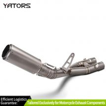 For Yamaha YZF R1 2015-2023 & MT-10 Exhaust & Exhaust Systems - Titanium Link Pipe Muffler Tips Exhausts Pipes