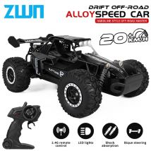 ZWN 1:16 2.4Gh Modello RC Auto Con Luci A LED 2WD Fuoristrada Telecomando Veicolo Da Arrampicata Auto All'aperto Giocattoli per Ragazzi Ragazze Regali