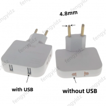 Adaptador de enchufe de toma de corriente 3 en 1 de la UE, adaptadores de viaje plegables de EE. UU. a la UE, convertidor de corriente, enchufe KR, toma de corriente CA