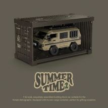 Toyota Camper Supercar Bausteine AE86 Palettenwagen Geländewagen Modell Bausteine Dekoration DIY Spielzeug für Jungen Urlaubsgeschenke