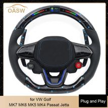 Touch-Lenkrad, blau geschmiedetes Carbon, für Volkswagen VW Golf MK7 MK6 MK5 MK4 Passat Jetta Touareg Phaeton Tiguan Magotan Polo