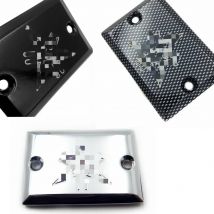 Motorrad zubehör schwarz Billet Flüssigkeits behälter Kappe für Motorrad Yamaha Virago 535 700 750 1000