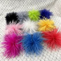 Frauen Brosche Hut Brosche Elegante Faux Straußen Feder Brosche für Hochzeit Party Prom Kleidung Pin Weiche Kleidungsstück Hut Tasche Dekoration