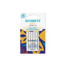 Estuche de 5 Agujas Especiales para Bordado Schmetz Gold Nº90 130/705H-ET