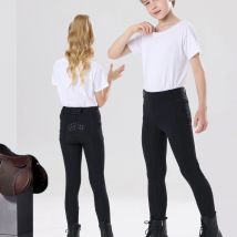 Frühling und Herbst Verdickte Kinder Reithose Elastische Vollsilikon Reithose Gebürstete Basis Hautfreundlich Weich