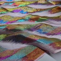 Marineblauer Saree-Stoff, schimmernde Seide, metallisch glänzend, Hijab-Schal, Basteln, DIY-Nähmaterial