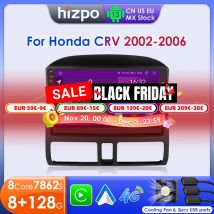 Hizpo AI Voice Radio For Honda CR-V CRV 2 2002 - 2006 Stereo Head Unit Android Auto Car Multimedia Video Player Carplay GPS 2din