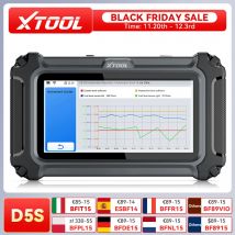 XTOOL D5S Strumento diagnostico scanner OBD2 per auto per la trasmissione del motore Diagnosi ABS SRS con oltre 16 ripristinati Aggiornamenti gratuiti a vita CANFD