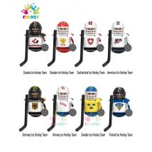 New Kids Toys Ice Hockey Team Building Blocks Sport Ice Puck Player Mini Action Figures Toys For Children Birthdays Gifts
