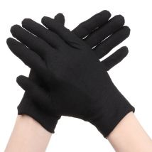 12/24PCS Weiße Baumwollhandschuhe Weiche Trockene Hände Ekzeme Kosmetische Baumwollhandschuhe Männer Frauen Arbeit Münze Schmuck Silber Inspektionshandschuhe