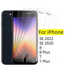 4 sztuki dla iPhone SE 2022 Szkło iPhone SE 2022 2020 7 8 Plus Szkło hartowane Przezroczysty przezroczysty ochraniacz ekranu 9H iPhone SE 2022