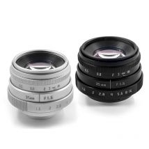 MINI 35 mm F1.6 APS-C manueller Fokus MF Prime Kameraobjektiv + C-Ring-Halterung für Canon EOS Nikon 1 Fuji C-FX Sony NEX Olympus Micro 4/3