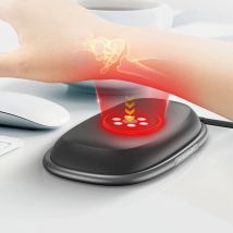 Rotlichttherapie-Handgelenkauflage, rotes Licht, 660 nm, Maus-Handgelenk-Tastatur, verhindert Sehnenscheidenentzündung, rutschfestes Silikon-Desktop-Büro-Pad