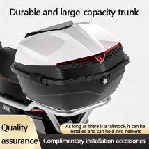Baule scooter universale di grande capacità per biciclette elettriche, baule posteriore per moto e scatola portaoggetti per biciclette elettriche