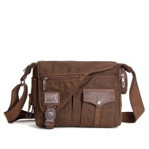 Männer Leinwand Multifunktions-Umhängetasche Retro Handtaschen Reise tragen Widerstand Schulter Umhängetaschen Freizeit paket Bolsa