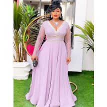 Plus Size Elegant African Dresses For Women Muslim Fashion Boubou Dashiki Ankara Outfit Evening Gown Abayas Kaftan Scarf Robe