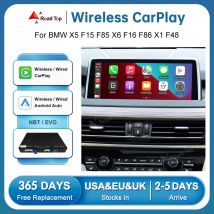 Módulo CarPlay inalámbrico para BMW X5 F15 F85 X6 F16 F86 X1 F48 NBT EVO, con Android Auto Mirror Link AirPlay Funciones de reproducción de coche