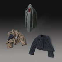 1/35 Soldatenjacken-Set – WWII, Resin-Modellfigur, Soldat, Militärthemen des 2. Weltkriegs, unmontierter und unbemalter Bausatz